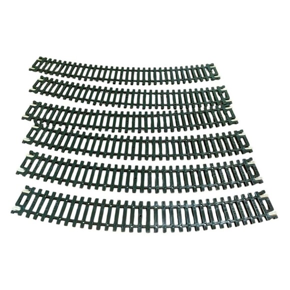 HO #833 Atlas Nickel Silver 18" Radius Curve 6-Pack Black Code 100 6 Sections - Picture 3 of 5